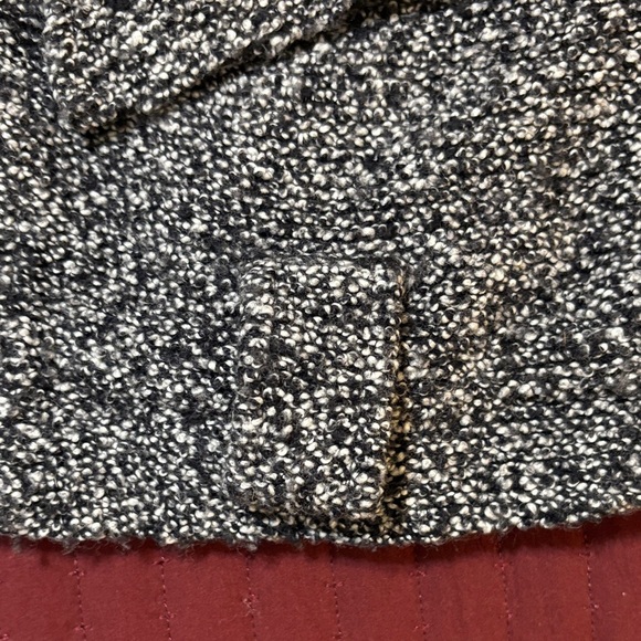 Free People Slouchy Moto Charcoal Gray/Black Tweed Jacket Size Medium - Picture 8 of 14